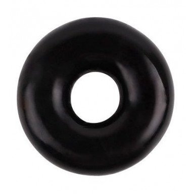 Черное эрекционное кольцо Fat O Cock Ring #1, фото