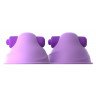 Фиолетовые виброприсоски-стимуляторы на соски Vibrating Nipple, фото