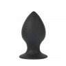 Чёрная анальная втулка Sex Expert - 8 см., фото