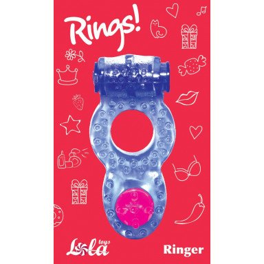 Фиолетовое эрекционное кольцо Rings Ringer фото 3