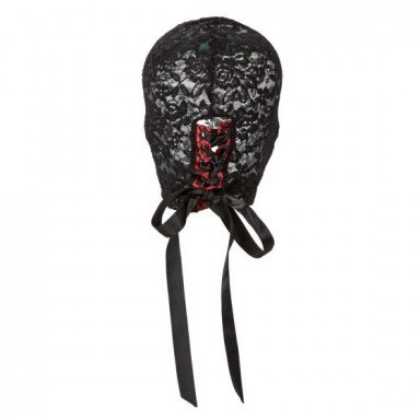 Кружевная маска-шлем на шнуровке сзади Corset Lace Hood фото 2