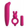 Ярко-розовый вибронабор для пар Couples Vibrating Starter Kit, фото
