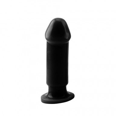 Черный анальный фаллоимитатор Evil Dildo Plug M - 12,5 см. фото 2