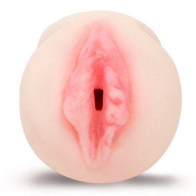 Телесный реалистичный мастурбатор-вагина с розовыми губками, фото