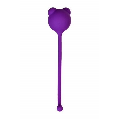 Фиолетовый силиконовый вагинальный шарик A-Toys с ушками фото 2