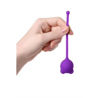 Фиолетовый силиконовый вагинальный шарик A-Toys с ушками фото 3