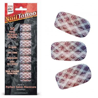 Набор лаковых полосок для ногтей Блестящий градиент Nail Foil, фото