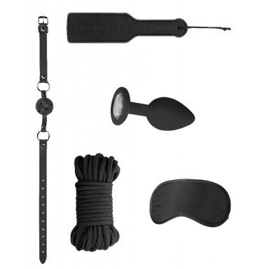 Черный игровой набор Introductory Bondage Kit №5, фото