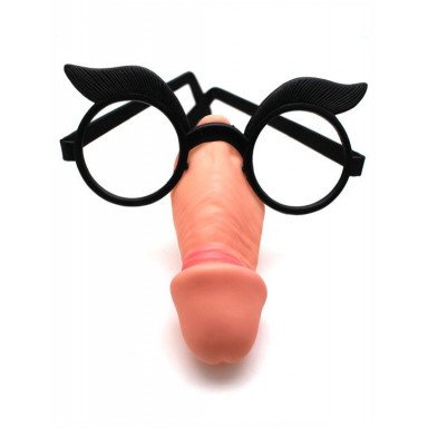 Пластиковые очки с шалуном вместо носа, фото