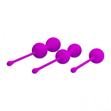 Набор лиловых вагинальных шариков Kegel Ball фото 2
