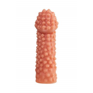 Реалистичная насадка на пенис с бугорками - 16,5 см. фото 3