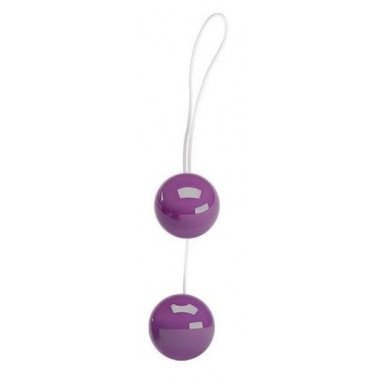Фиолетовые вагинальные шарики Twins Ball, фото