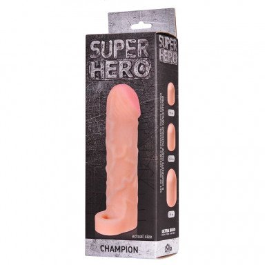 Фаллоудлинитель SUPER HERO Champion - 17,5 см. фото 3