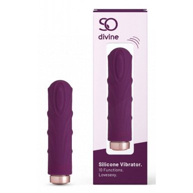 Фиолетовая вибропуля Love Sexy Silky Touch Vibrator - 9,4 см. фото 3