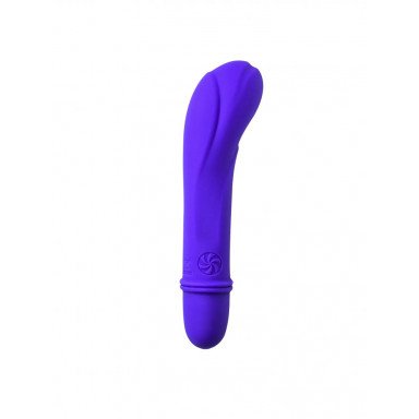 Фиолетовый мини-вибратор Universe Secret Flower - 12,6 см. фото 3