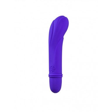 Фиолетовый мини-вибратор Universe Secret Flower - 12,6 см. фото 4