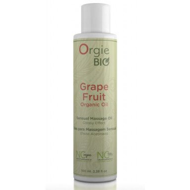 Органическое масло для массажа ORGIE Bio Grapefruit с ароматом грейпфрута - 100 мл., фото