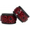 Красно-черные поножи Luxury Ankle Cuffs, фото