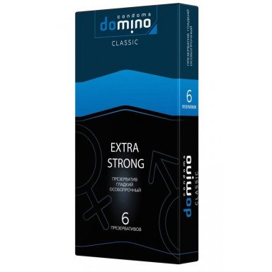 Суперпрочные презервативы DOMINO Classic Extra Strong - 6 шт., фото