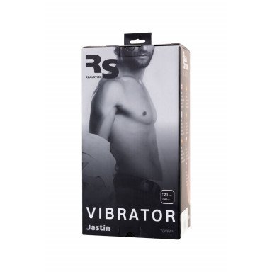 Телесный реалистичный вибратор Realstick Elite Vibro Justin - 21 см. фото 10