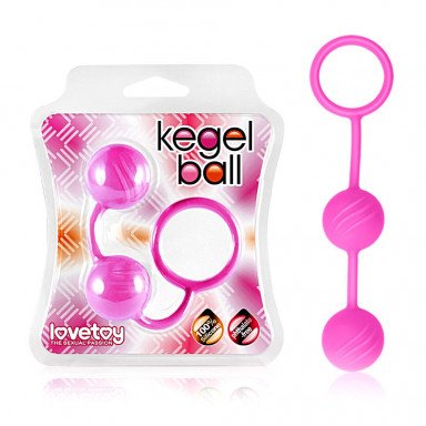 Розовые вагинальные шарики Kegel Ball фото 3
