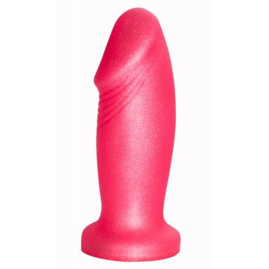 Розовая пробка-фаллос - 13,7 см., фото