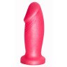 Розовая пробка-фаллос - 13,7 см., фото