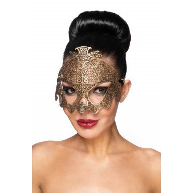 Золотистая карнавальная маска Нави, фото