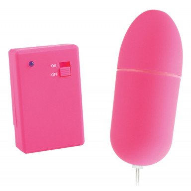Розовое виброяйцо Remote Control Bullet с пультом ДУ, фото