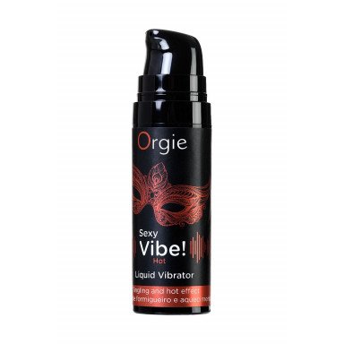 Разогревающий гель для массажа ORGIE Sexy Vibe Hot с эффектом вибрации - 15 мл. фото 3