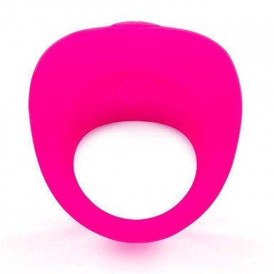 Розовое эрекционное кольцо с вибрацией, фото