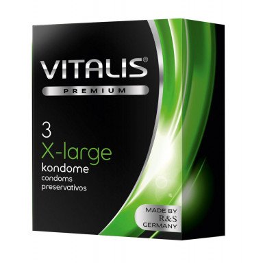 Презервативы увеличенного размера VITALIS PREMIUM x-large - 3 шт., фото