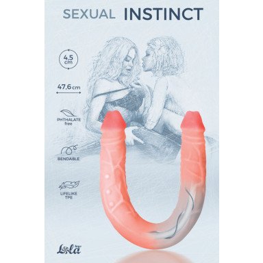 Гнущийся фаллоимитатор Sexual Instinct - 47,6 см. фото 3