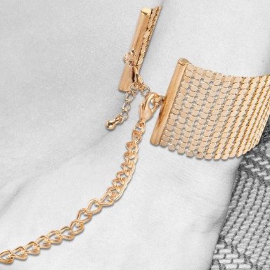 Дизайнерские золотистые наручники Desir Metallique Handcuffs Bijoux фото 4