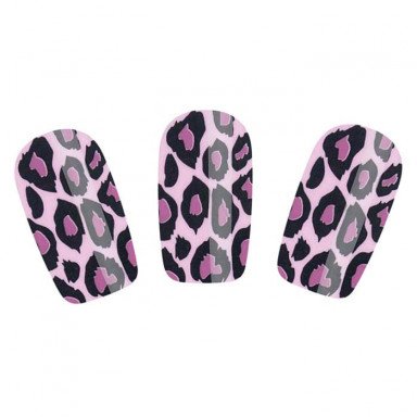 Набор лаковых полосок для ногтей Фиолетовый леопард Nail Foil фото 2