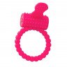 Розовое силиконовое виброкольцо A-toys, фото
