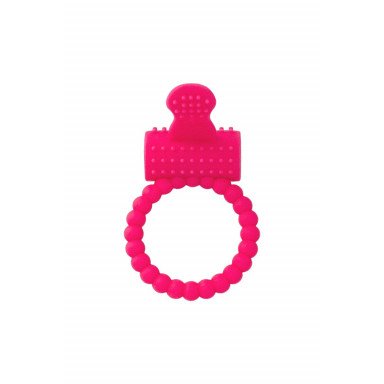 Розовое силиконовое виброкольцо A-toys фото 2