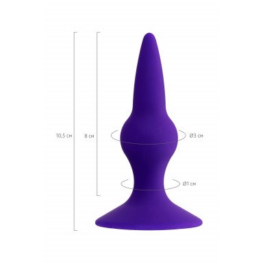 Фиолетовая анальная втулка Klapsy - 10,5 см. фото 7