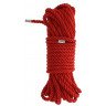 Красная веревка DELUXE BONDAGE ROPE - 10 м., фото