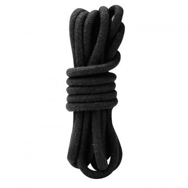 Черная хлопковая веревка для связывания - 3 м., фото