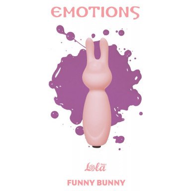 Розовый мини-вибратор с ушками Emotions Funny Bunny Light pink, фото