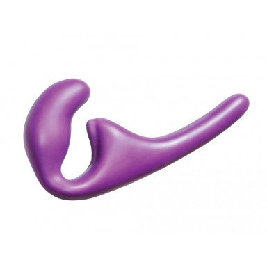 Фиолетовый безремневой страпон Seduction - 20,5 см., фото