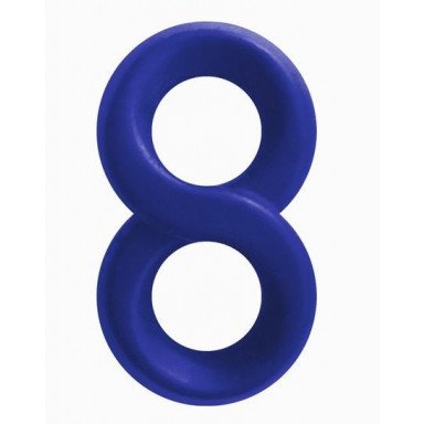 Синее эрекционное кольцо-восьмерка Infinity Ring, фото