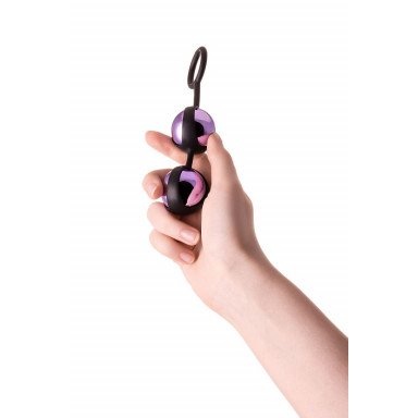 Фиолетово-черные вагинальные шарики TOYFA A-toys фото 5