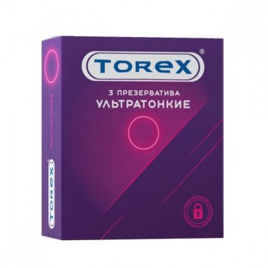Презервативы Torex Ультратонкие - 3 шт., фото