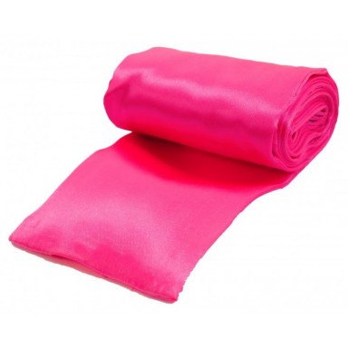 Розовая атласная лента для связывания - 1,4 м., фото