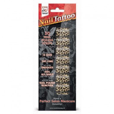 Набор лаковых полосок для ногтей Леопард Nail Foil фото 3