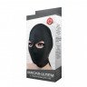 Чёрная маска-шлем с отверстием для глаз, фото