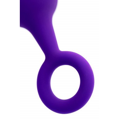 Фиолетовая анальная втулка с ограничительным колечком - 11,5 см. фото 9