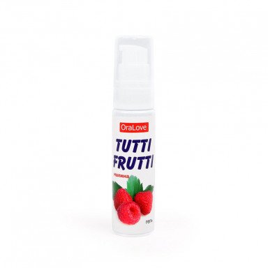 Гель-смазка Tutti-frutti с малиновым вкусом - 30 гр., фото